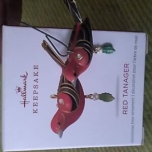 Hallmark Miniature Red Tanager Ornament